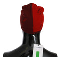 Rote Mütze aus Wollmischung mit Logo