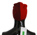 Rote Mütze aus Wollmischung mit Logo