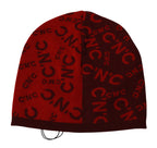 Rote Mütze aus Wollmischung mit Logo