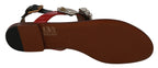 Leder-Ayers-Kristall-Sandalen-Flip-Flops-Schuhe