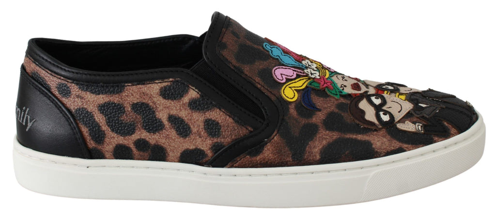 Leder Leopard #dgfamily Loafers Schuhe