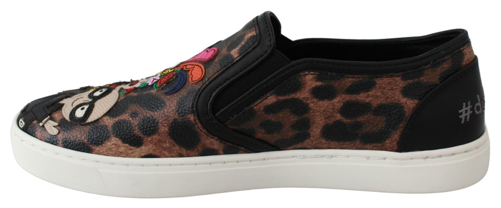Leder Leopard #dgfamily Loafers Schuhe