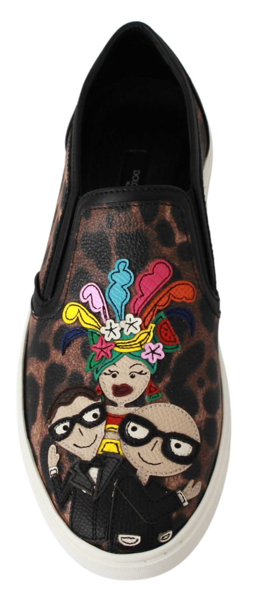 Leder Leopard #dgfamily Loafers Schuhe