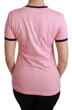 Pink SCHWEIN-JAHR Top Baumwoll-T-Shirt