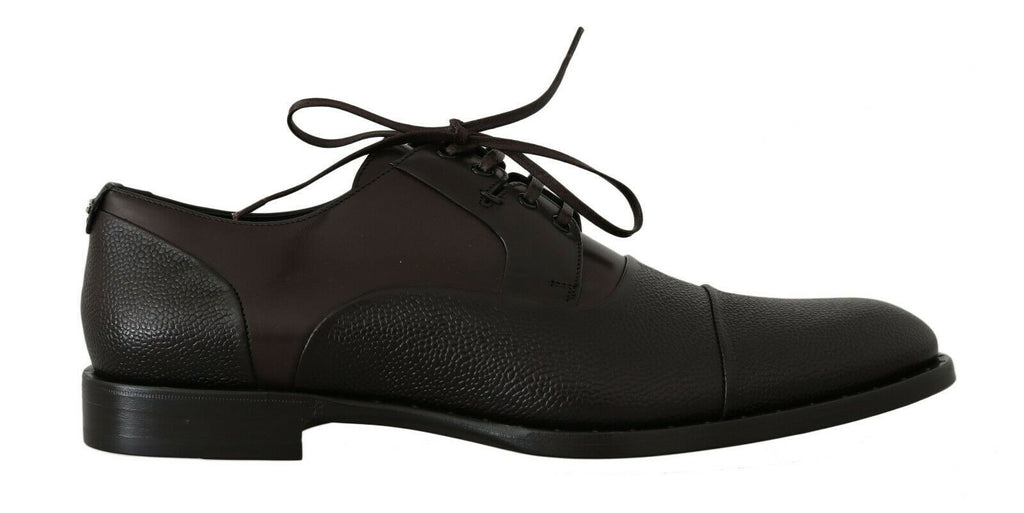 Braune Leder Schnürschuhe für Herren