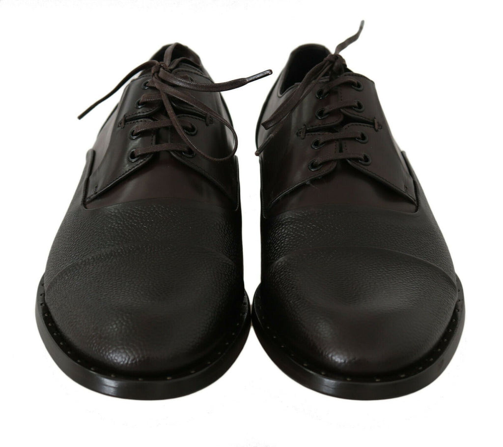 Braune Leder Schnürschuhe für Herren