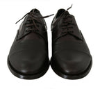 Braune Leder Schnürschuhe für Herren