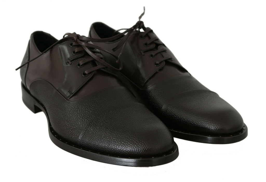 Braune Leder Schnürschuhe für Herren