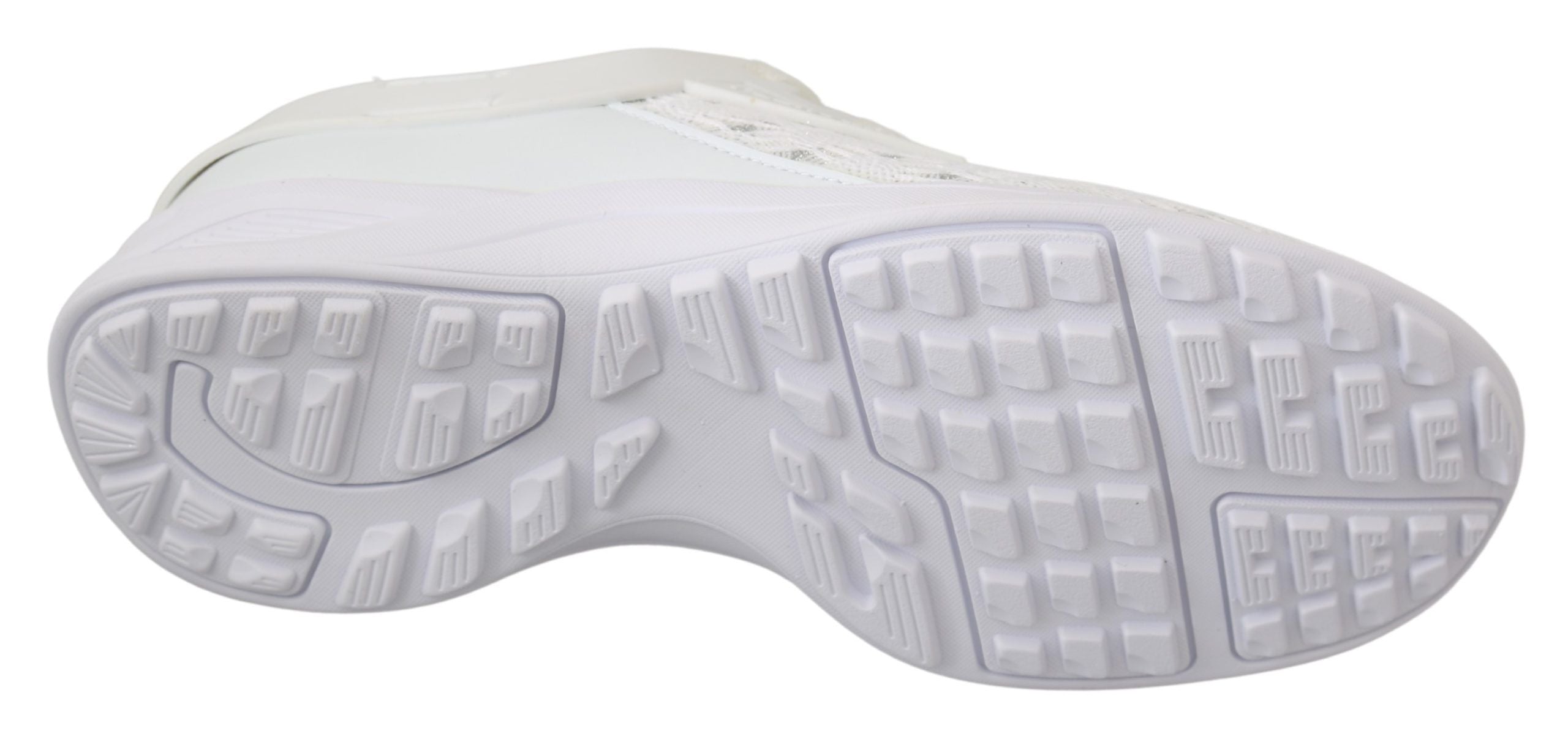Weiße Freizeit-Sneaker aus Polyester