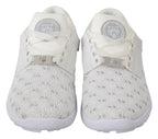 Weiße Freizeit-Sneaker aus Polyester