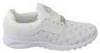 Weiße Freizeit-Sneaker aus Polyester