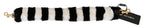 Black White Lapin Fur Accessory Shoulder Strap