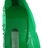 Grüne Kristall-Blumen-Aschenputtel-Absatzschuhe