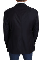 NAPOLI Einreihiger Blazer aus schwarzer Wolle
