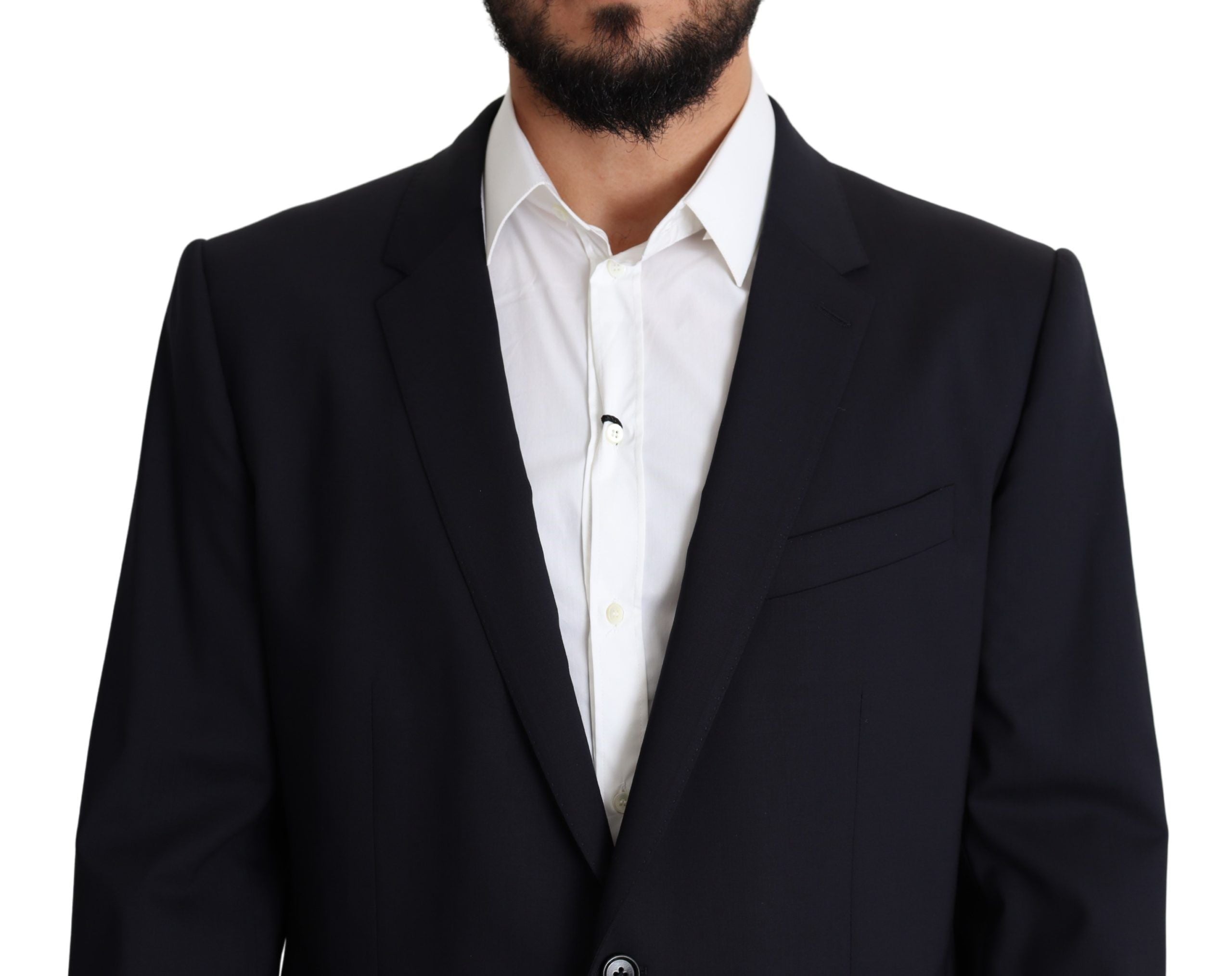 Herrenmantel aus schwarzem Stretch-Wollstoff MARTINI Blazer