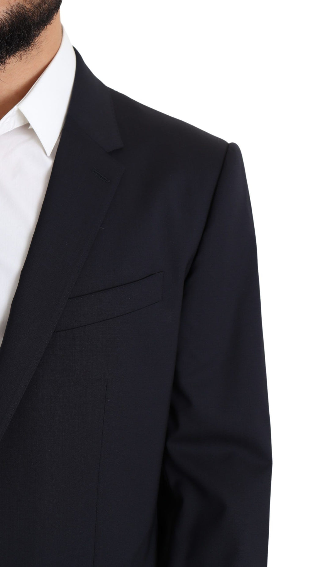 Herrenmantel aus schwarzem Stretch-Wollstoff MARTINI Blazer