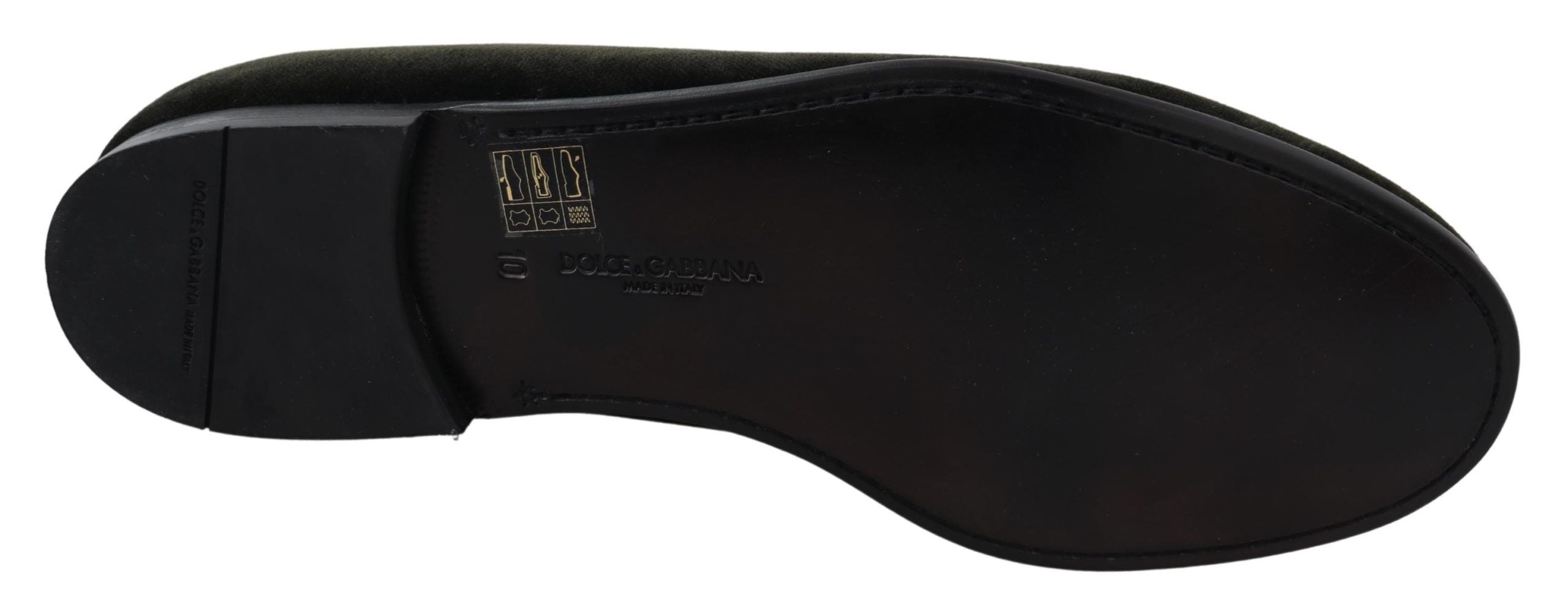 Green Velvet Slip On Men's Loafers Shoes