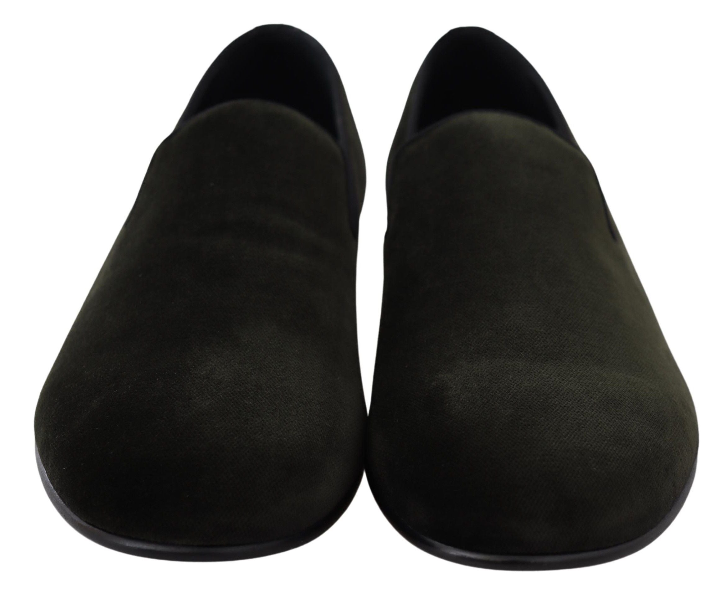 Green Velvet Slip On Men's Loafers Shoes