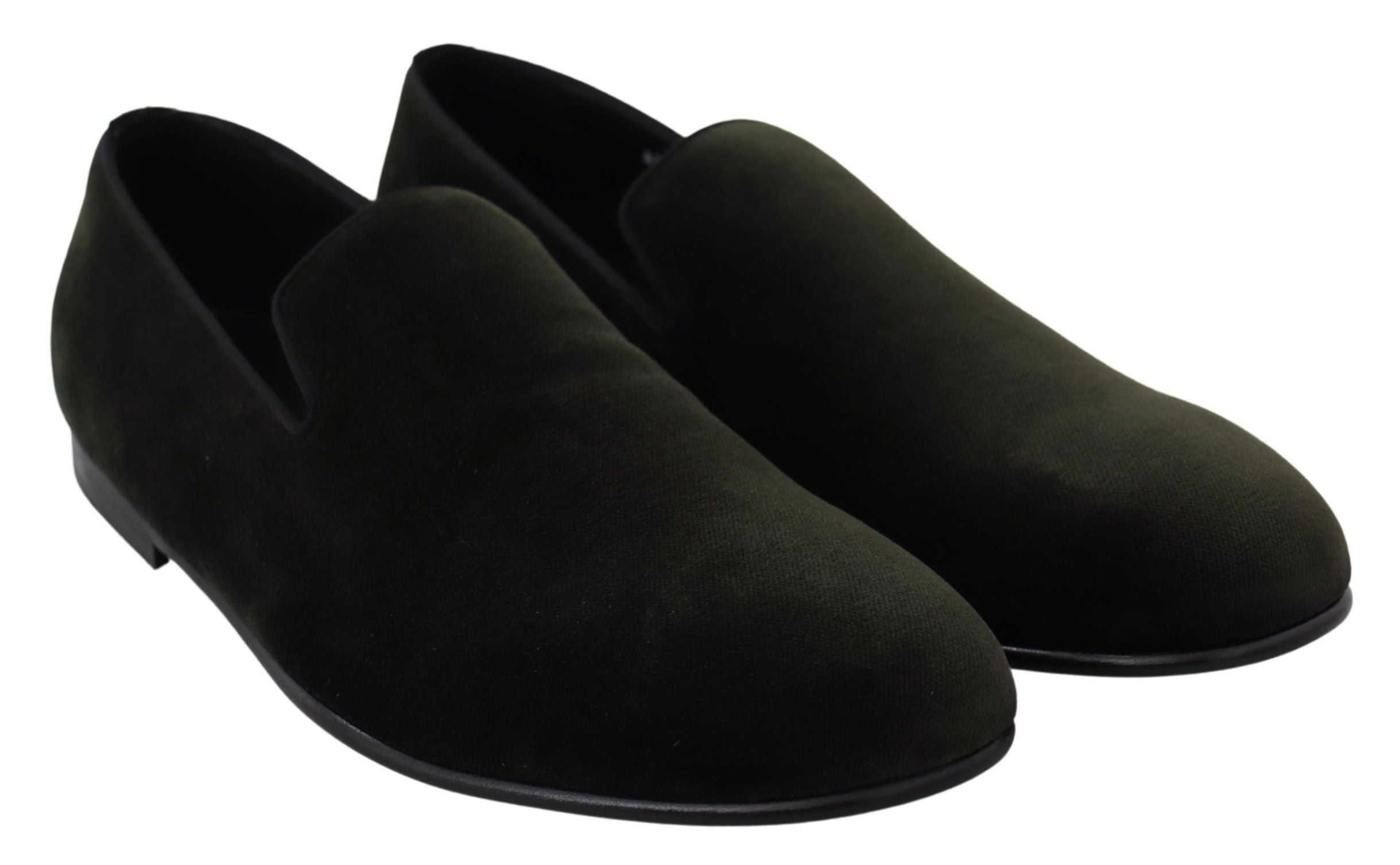 Green Velvet Slip On Men's Loafers Shoes