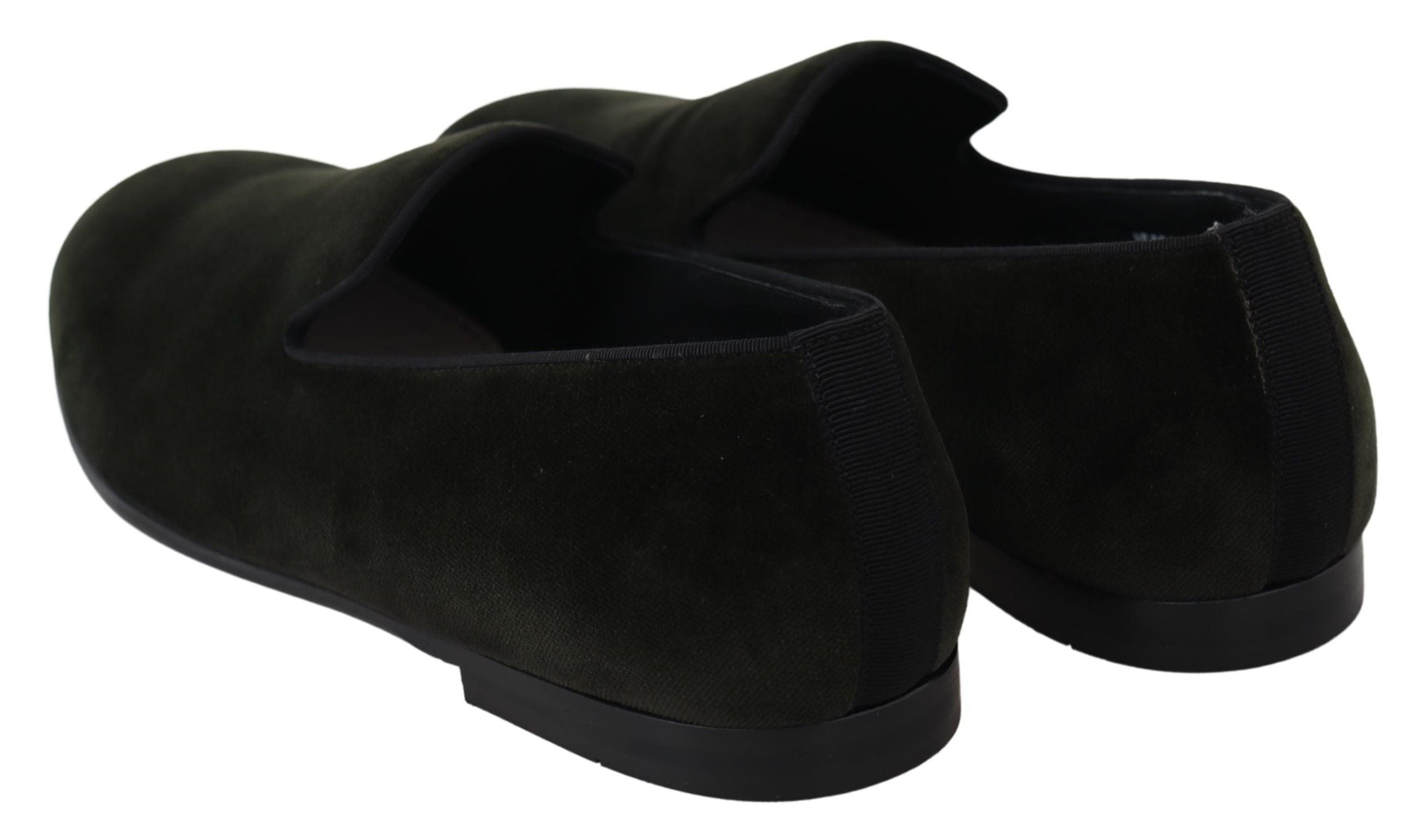 Green Velvet Slip On Men's Loafers Shoes