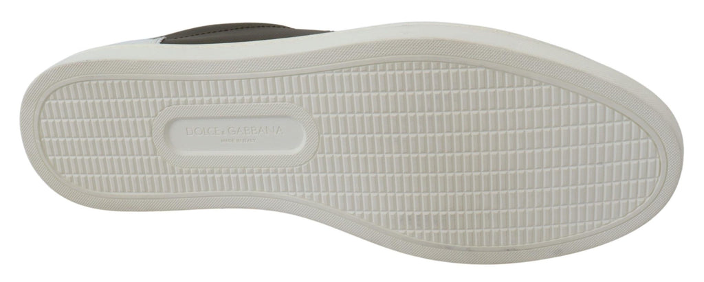 Weiße Grüne Leder Low Top Sneaker Schuhe