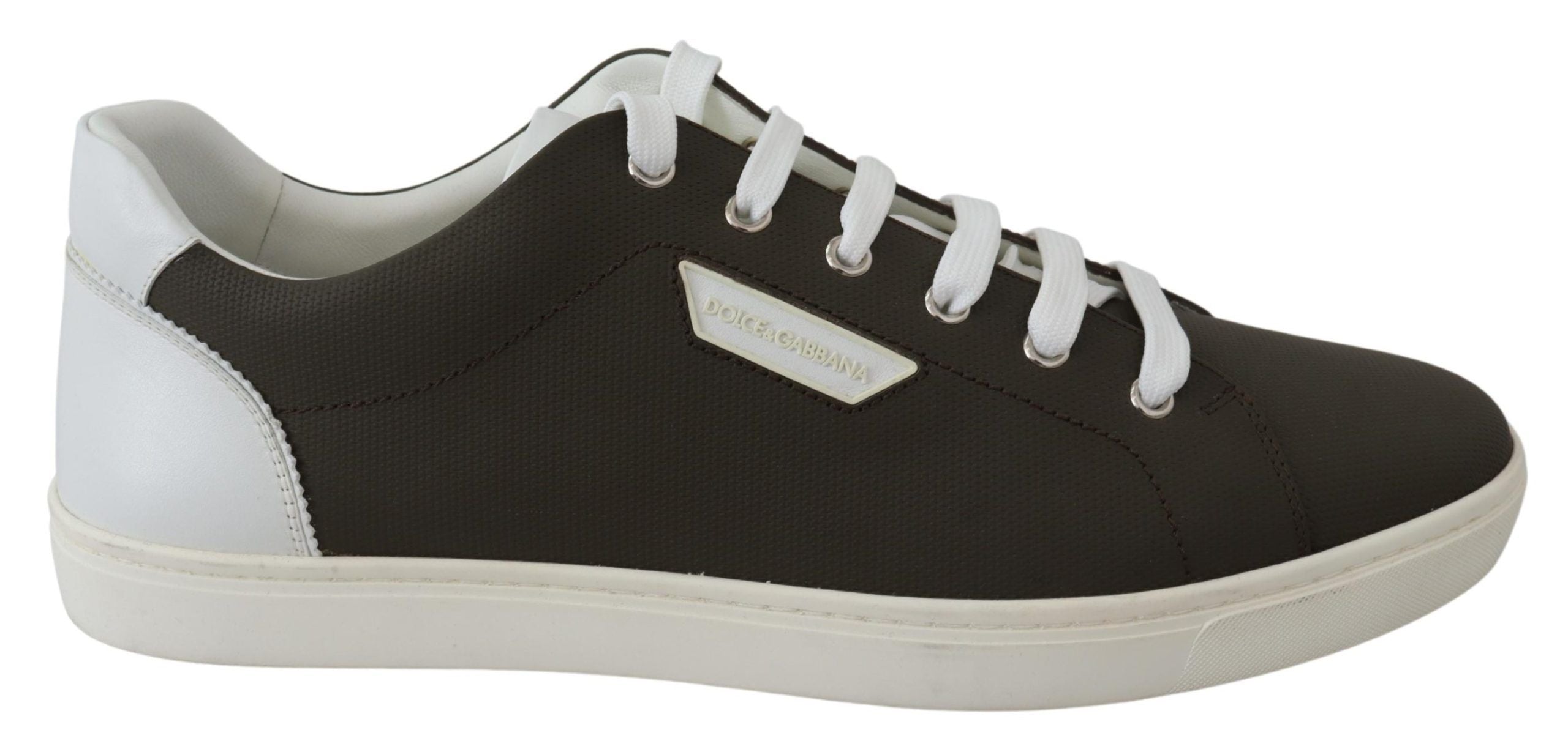 Weiße Grüne Leder Low Top Sneaker Schuhe