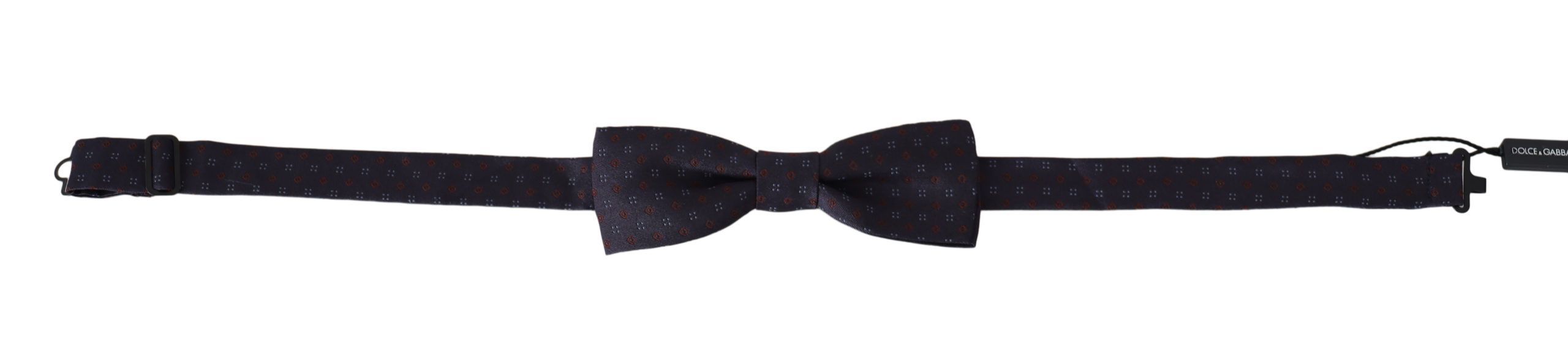 Graues Muster Seide Verstellbar Hals Papillon Fliege