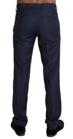 Marineblaue Hose für formelle Herrenanzüge