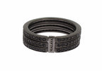 Black CZ 925 Sterling Silver Womens
