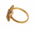Star Gold 925er Sterling Silber Damenring mit klarem Stein