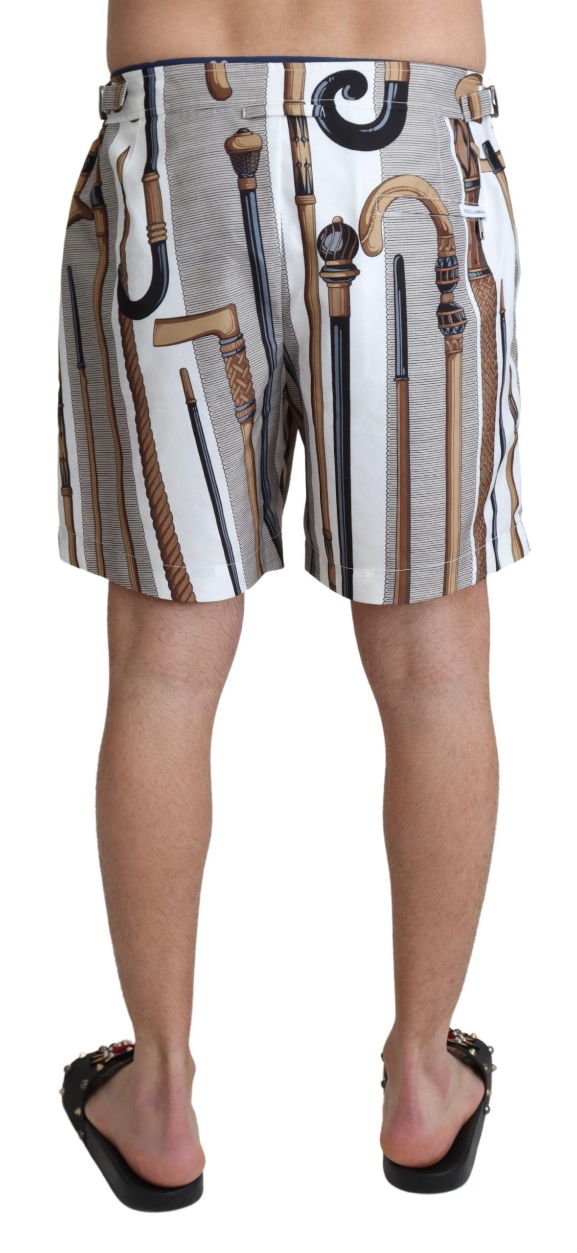 Weißer Spazierstock Strandbekleidung Shorts Badehose