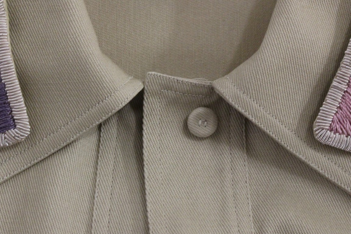 Beige ärmellose Bluse