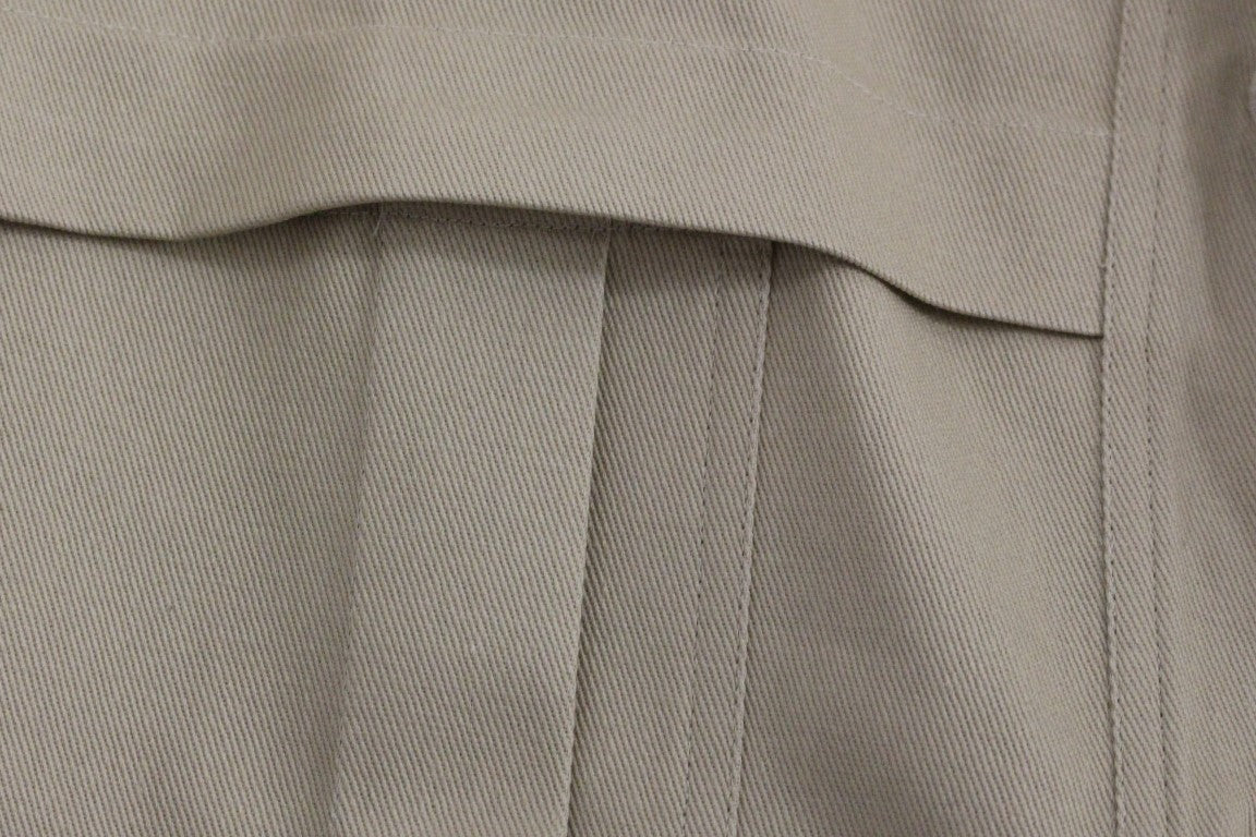 Beige ärmellose Bluse
