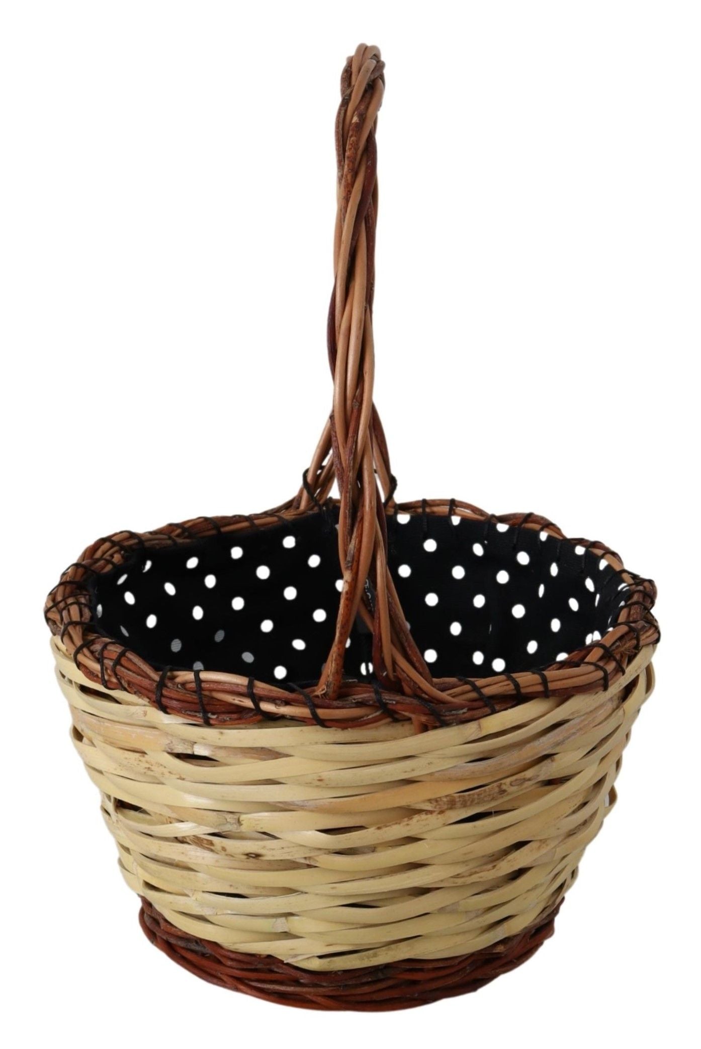 Beige Holzkoffer Weide Rattan Korbtasche