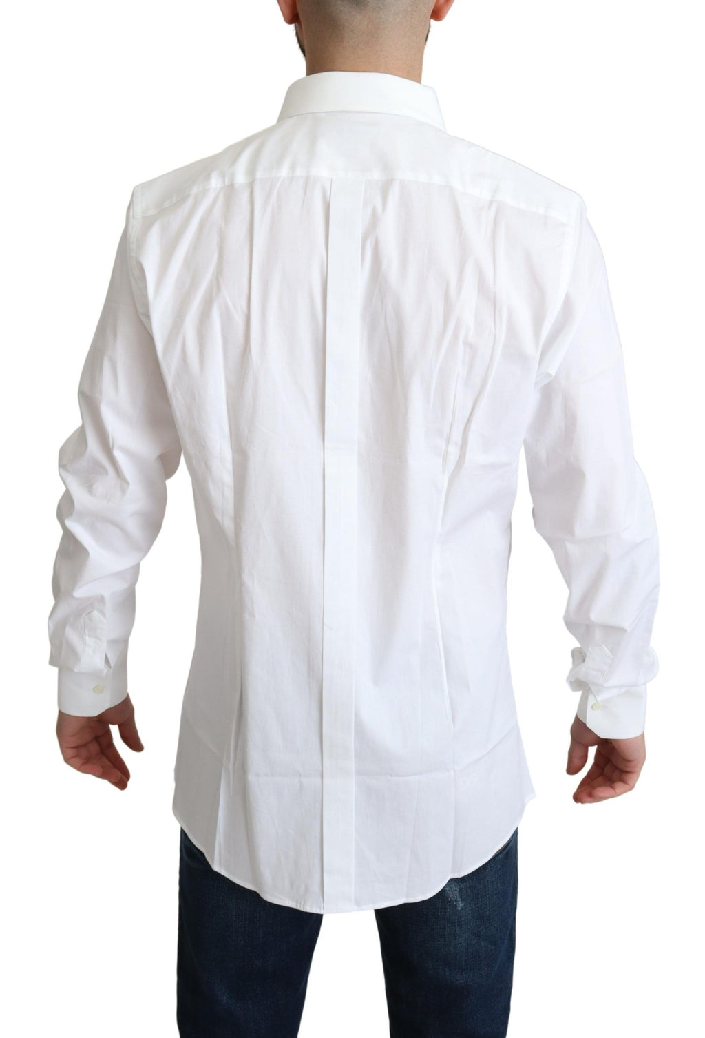 Camicia Elegante Formale da Uomo in Cotone Stretch Bianco