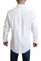 Camicia Elegante Formale da Uomo in Cotone Stretch Bianco