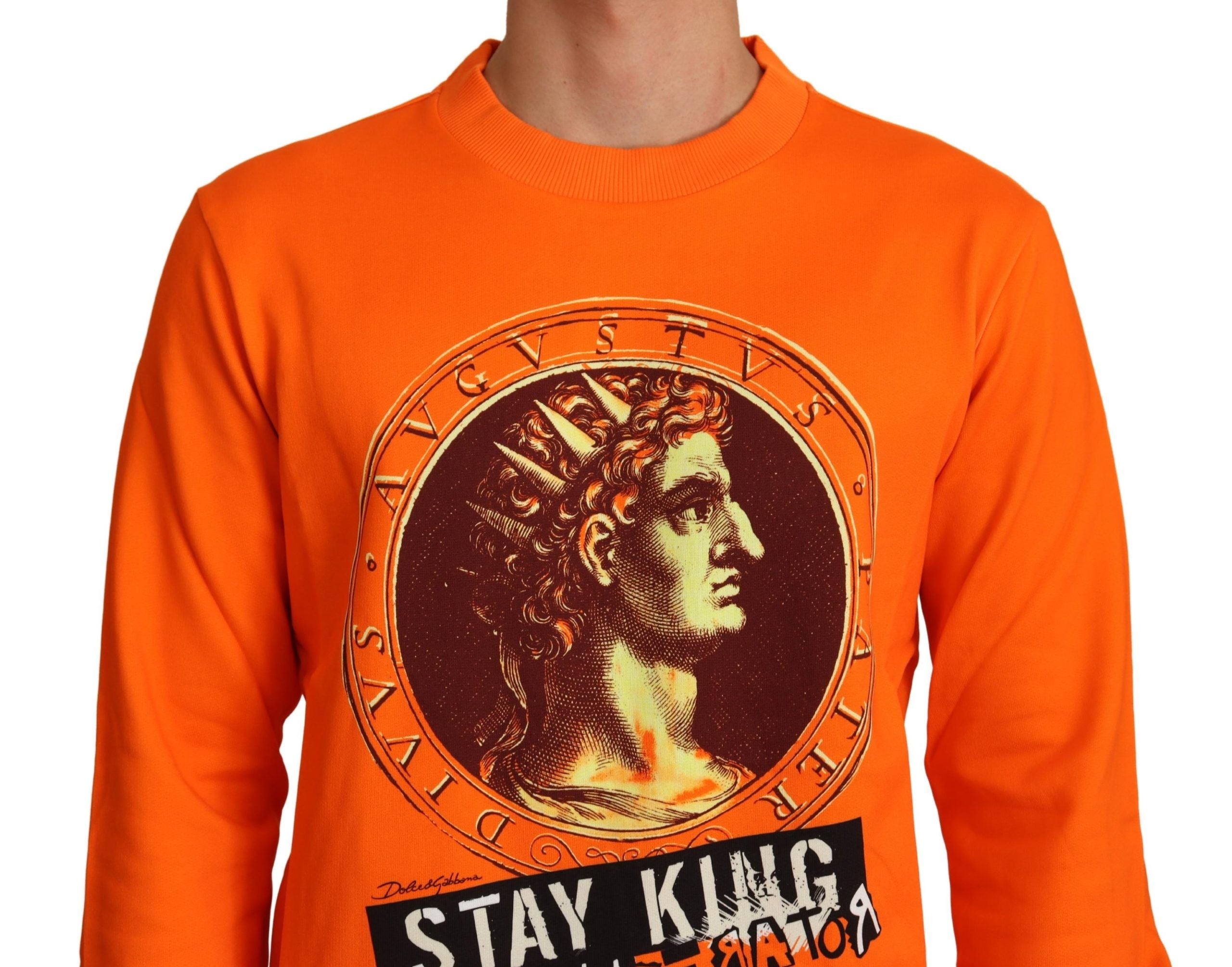 Orange King Ceasar Baumwollpullover