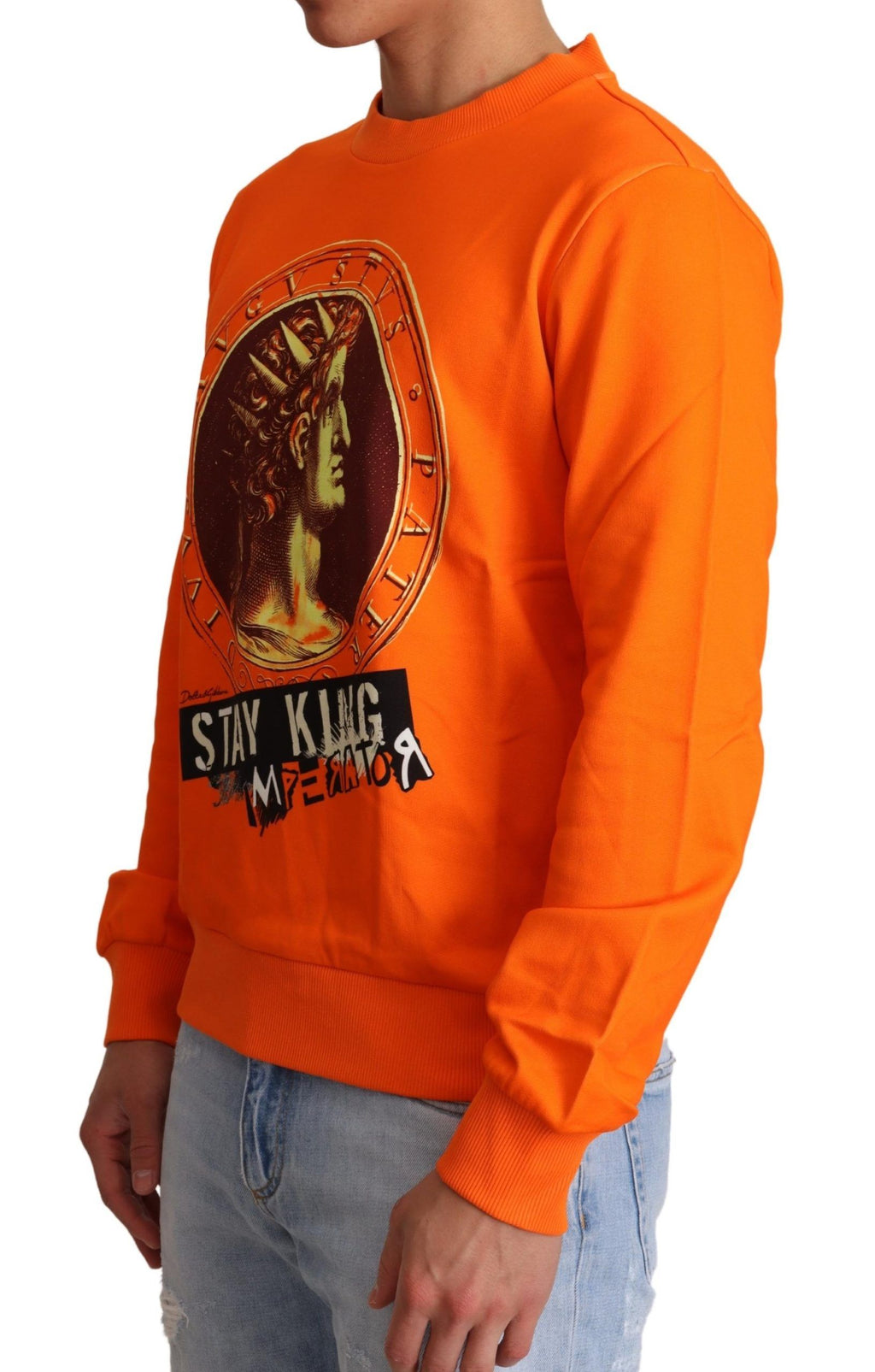 Orange King Ceasar Baumwollpullover