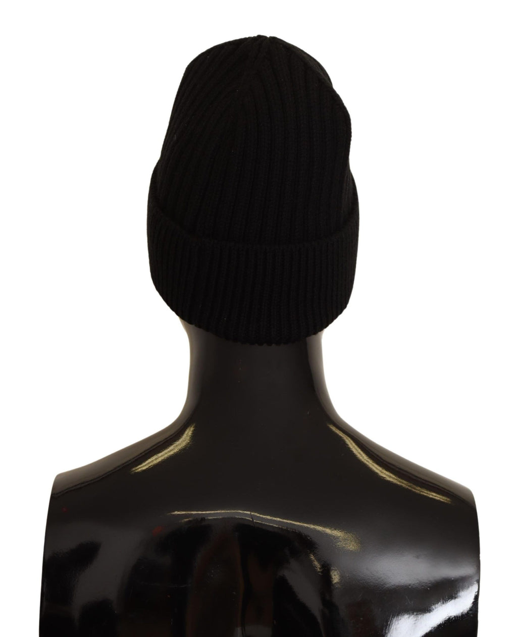Damen-Wintermütze aus schwarzem Strick