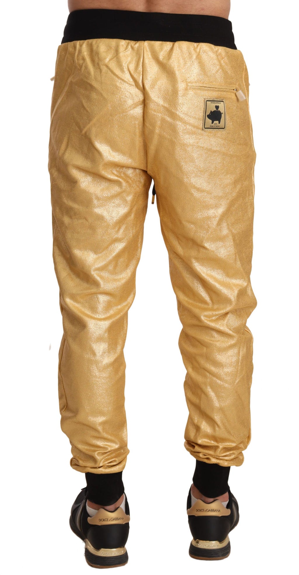 Gold Pig Of The Year Cotton Trousers