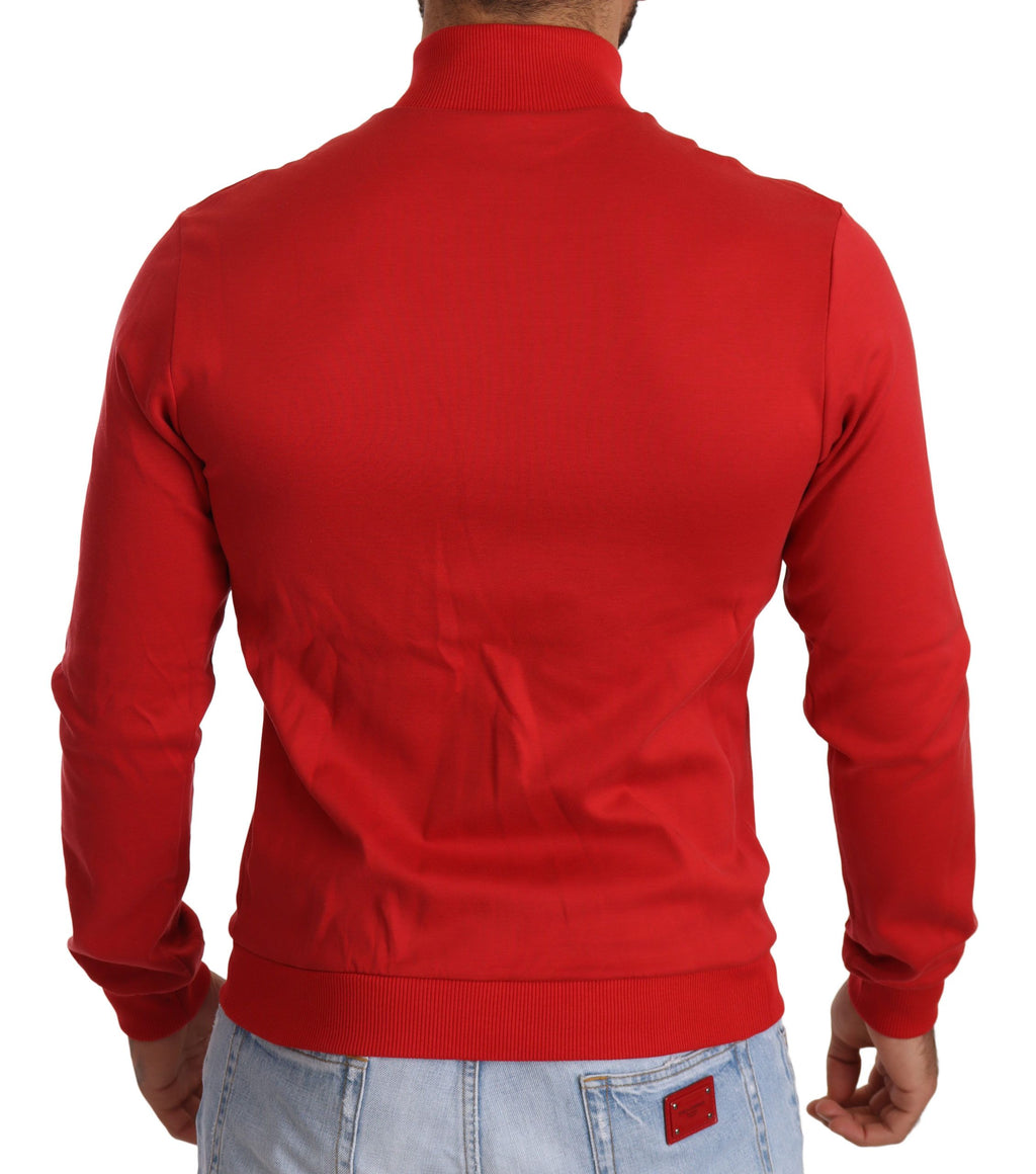 Red DG Motor Club Reißverschluss Stretch-Pullover