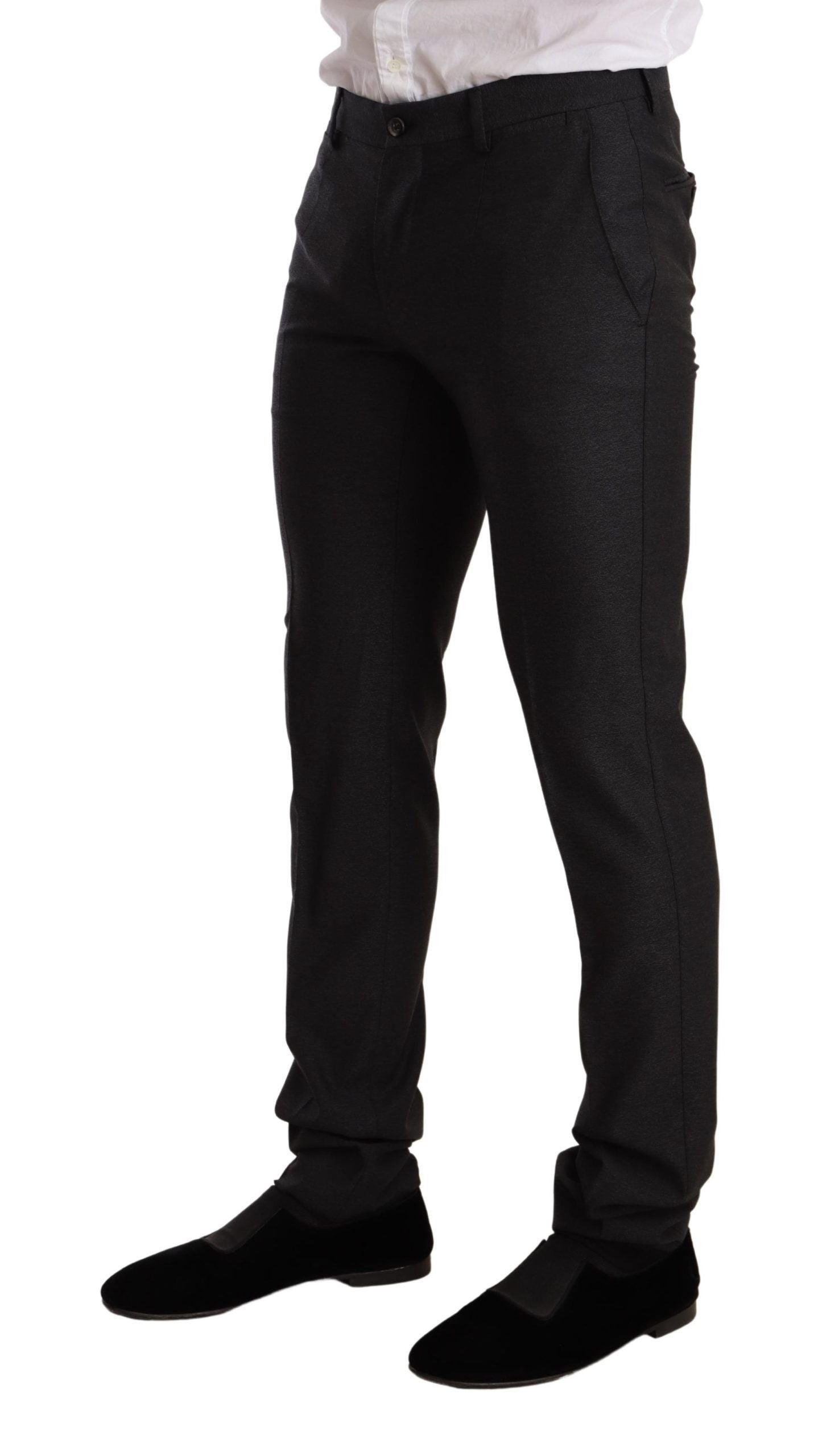 Anzugset aus grauer Wolle MARTINI Slim Fit