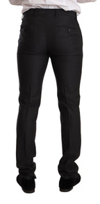 Anzugset aus grauer Wolle MARTINI Slim Fit