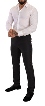 Anzugset aus grauer Wolle MARTINI Slim Fit
