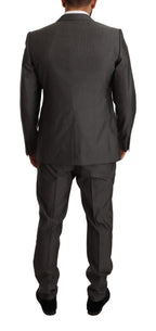 Graumetallisch MARTINI Slim Fit Anzugset