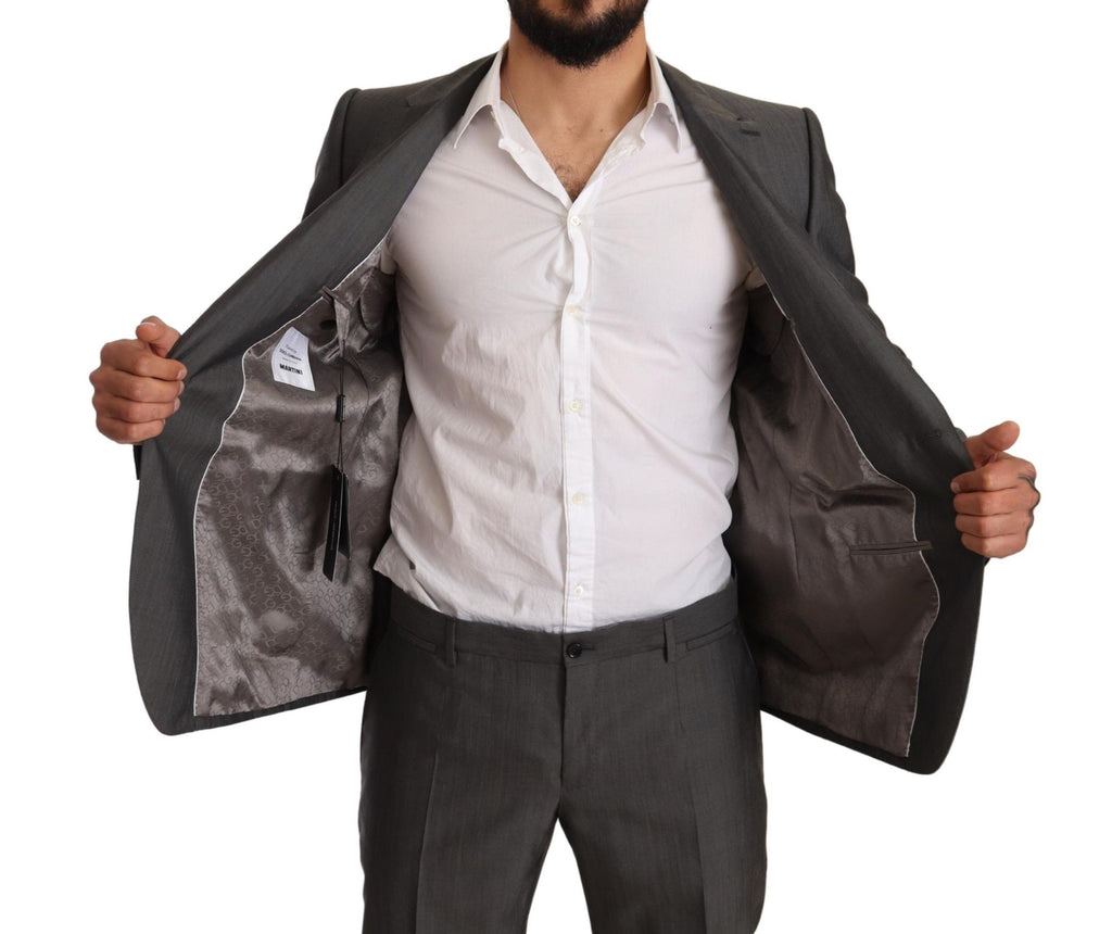 Graumetallisch MARTINI Slim Fit Anzugset