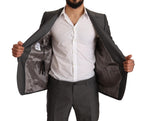 Graumetallisch MARTINI Slim Fit Anzugset