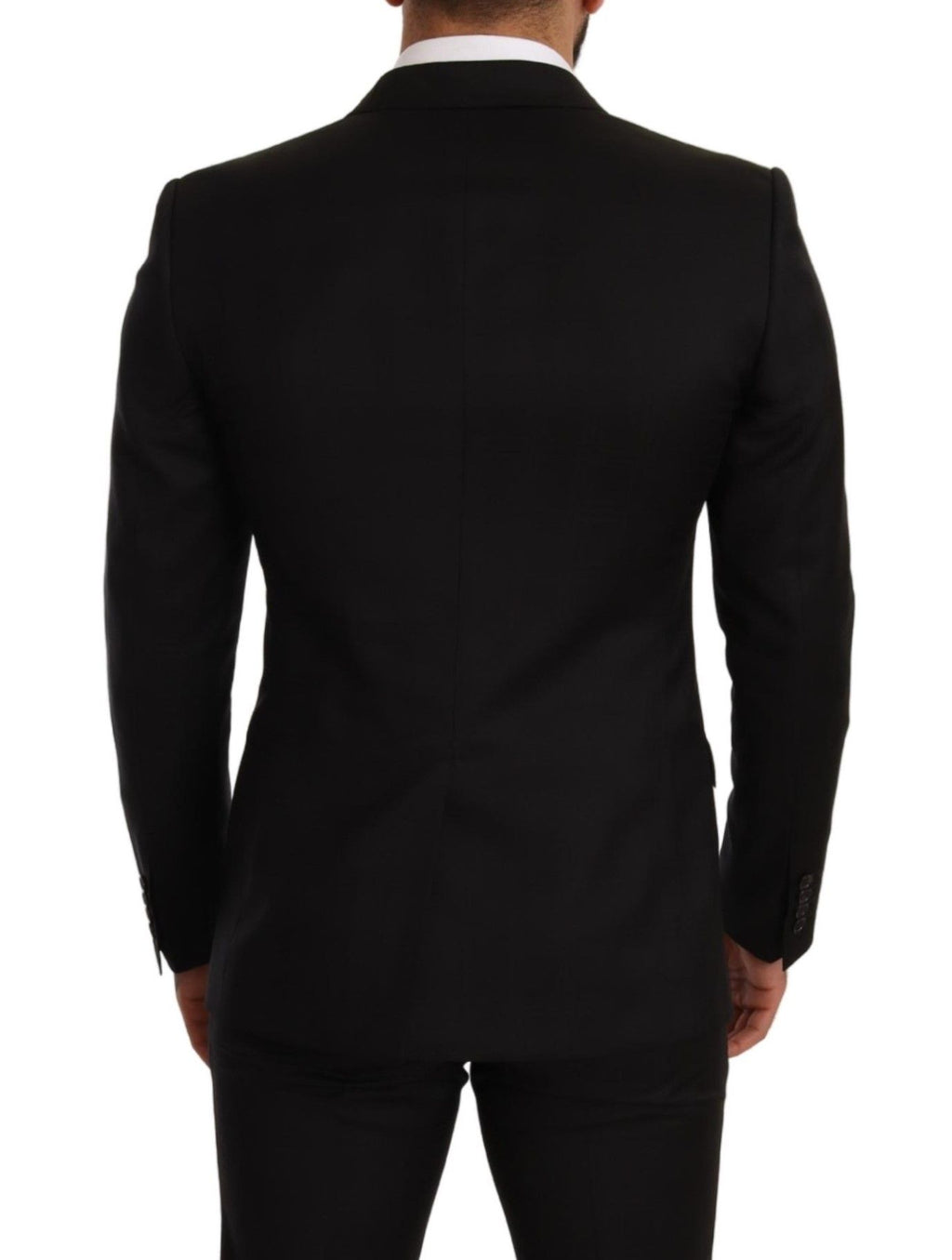 Schwarzer Anzug mit Glencheckmuster, MARTINI SLIM FIT, 2-teilig