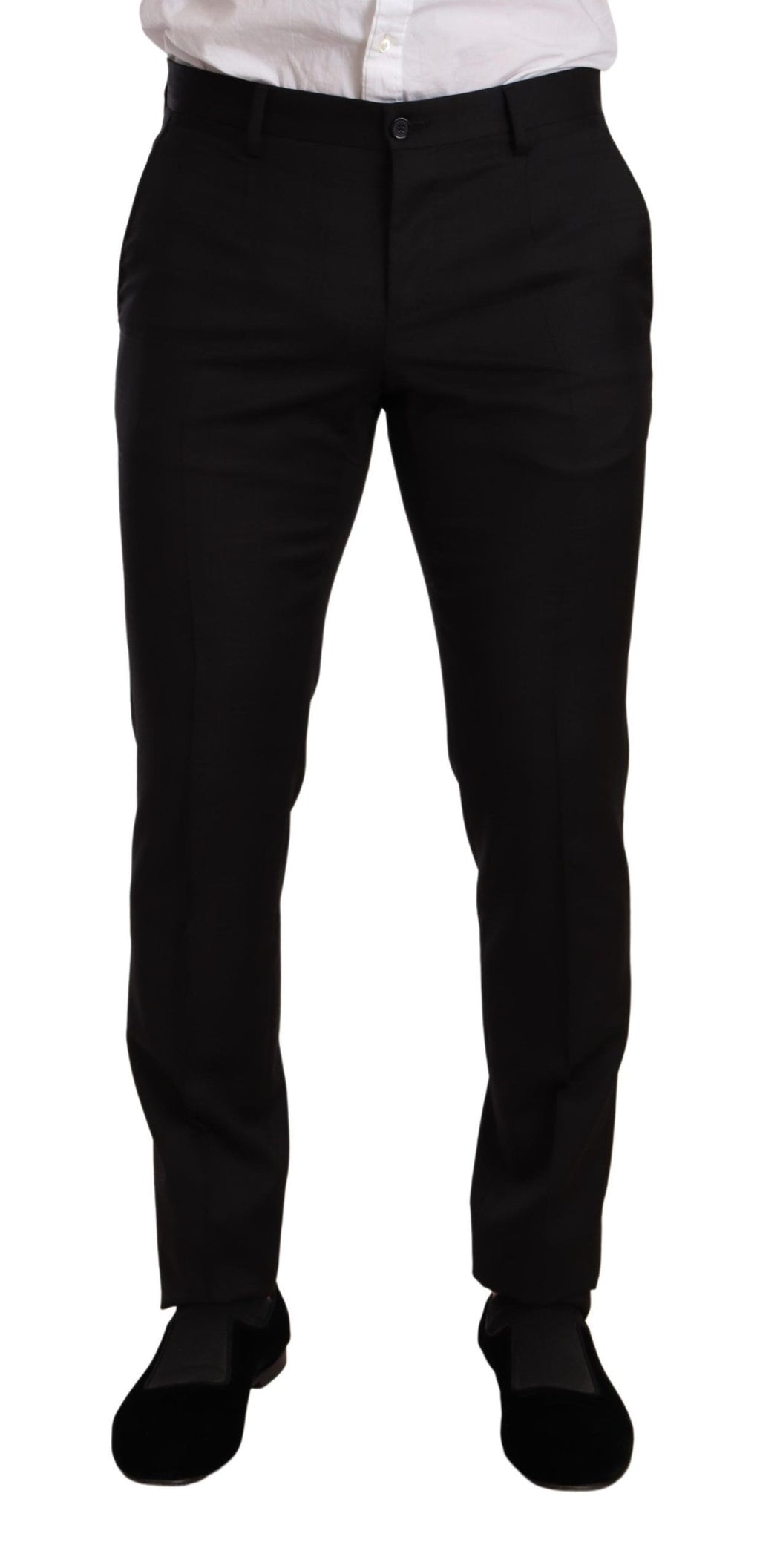 Schwarzer Anzug mit Glencheckmuster, MARTINI SLIM FIT, 2-teilig