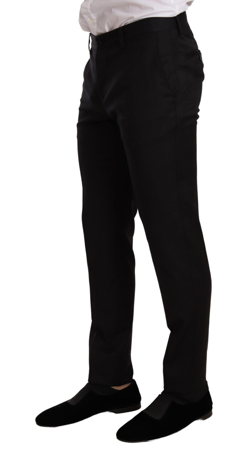 Schwarzer Anzug mit Glencheckmuster, MARTINI SLIM FIT, 2-teilig
